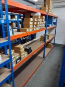 Assortment of lever door handles on rows and back plates with various finishes to include Zoo