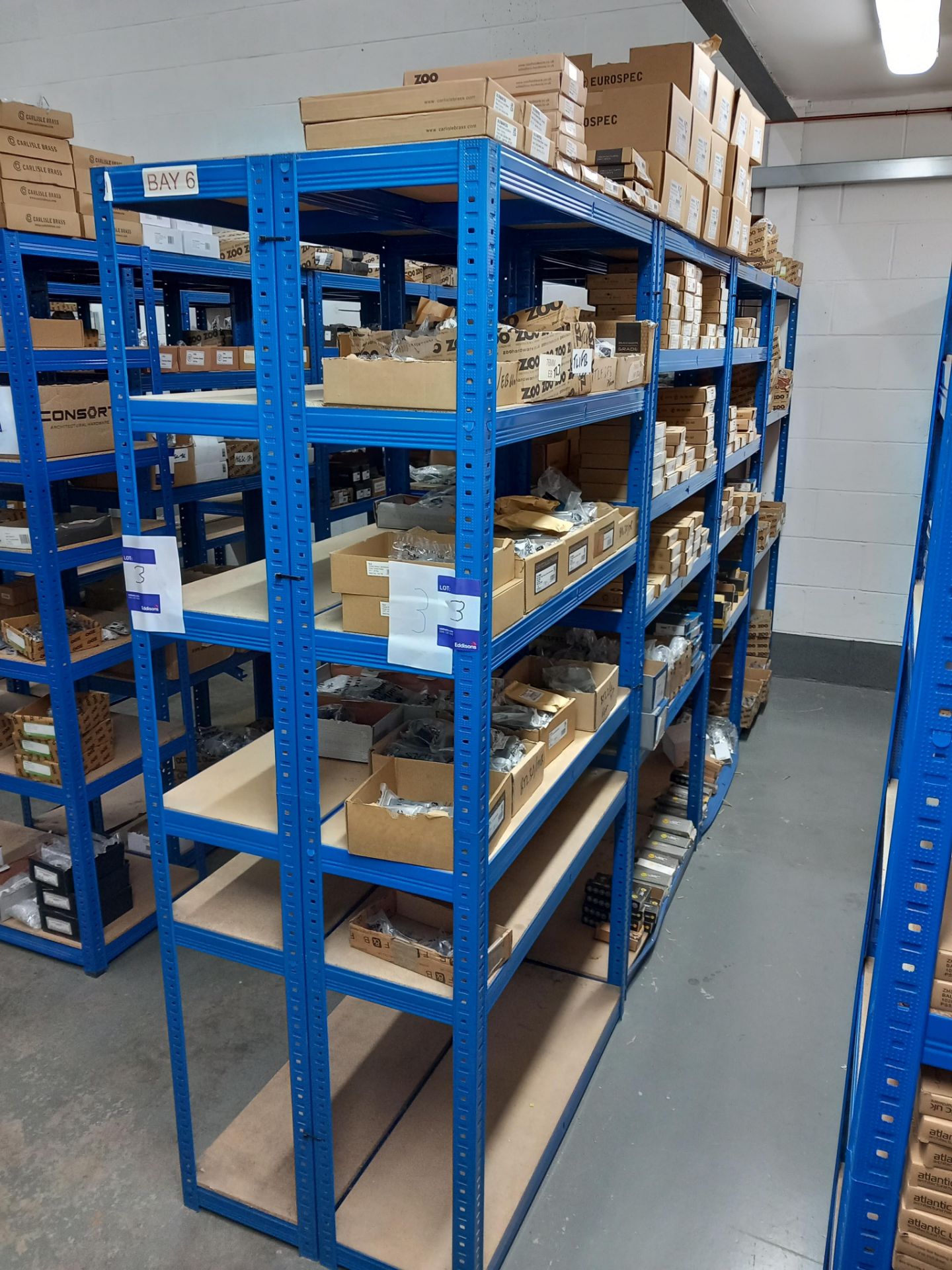 Assortment of mortise locks, tubler latches, five pin cylinders, roller catches, tubler dead bolts