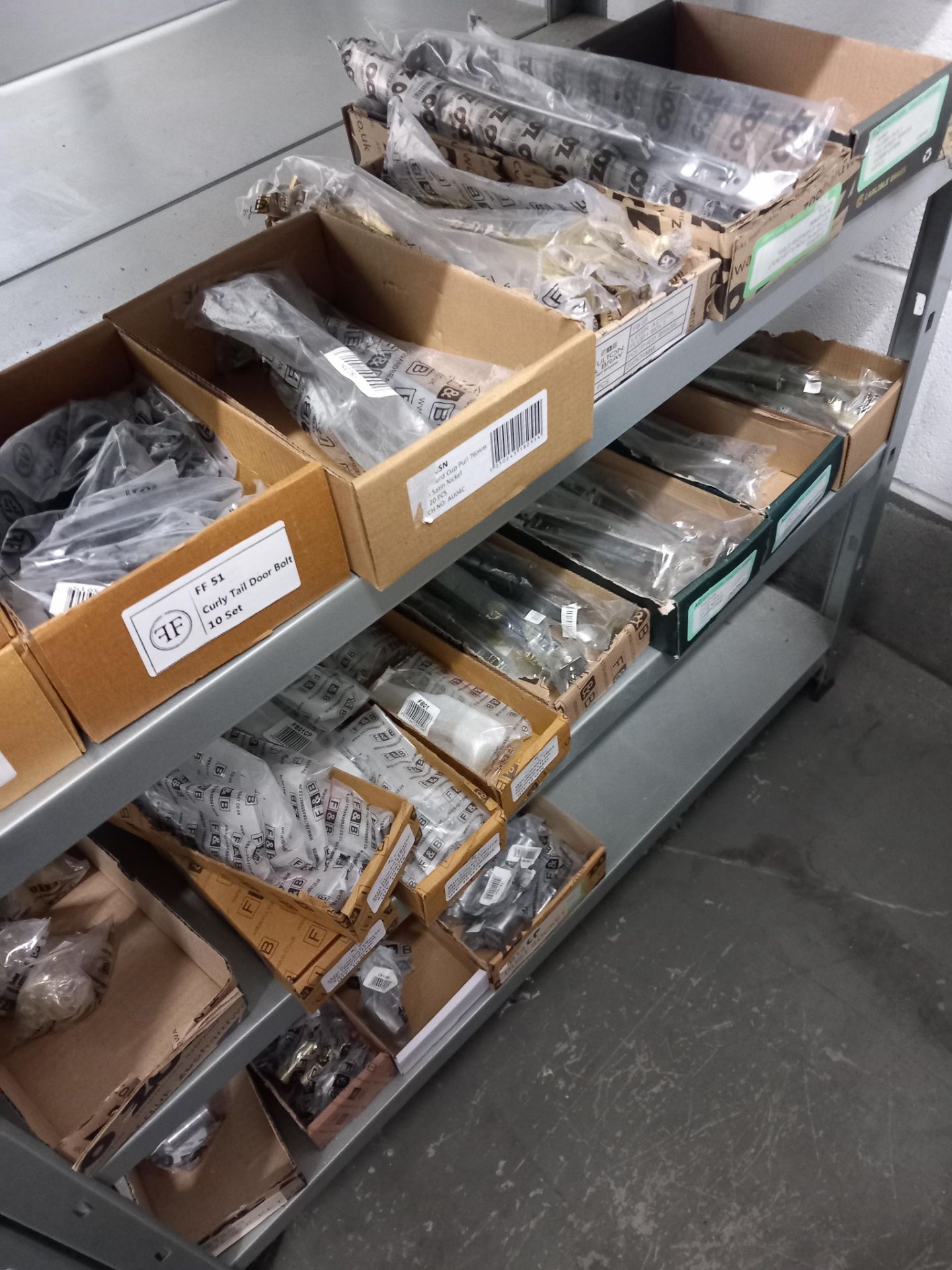 Assortment general door hardware / ironmongery to include pull handles, door stops, door signage, - Image 28 of 29