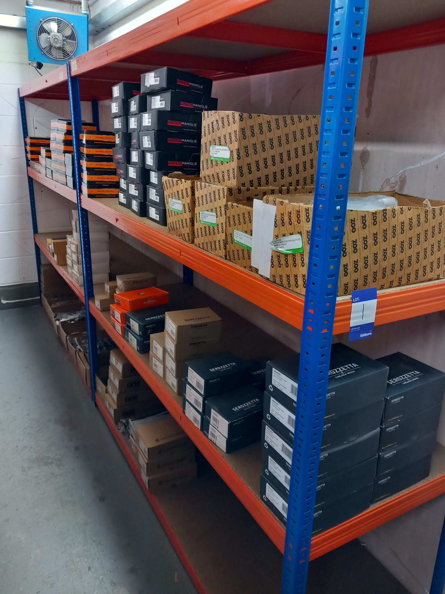 Assortment of lever door handles on rows and back plates with various finishes to include Zoo - Image 2 of 11