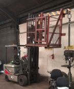 Nissan PIB 2L25U Electric 2.5t forklift truck, 3459 hours, Yr 2006 with 750kg jib arm and forks