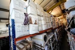 Very large quantity of assorted clothing to aisle 4