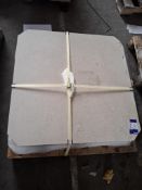 Pallet of 6 Limestone Beige Tiles; Measurements; 900mm x 900mm x 20mm - Lift out fee - £5 + VAT