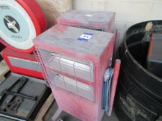 4 various infrared heaters, spares or repairs
