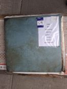 5 Boxes of Caesar Porcelain Italy Mint Matt; Coverage: 7.2 SQM; Dimensions: 600mm x 600mm x10mm;