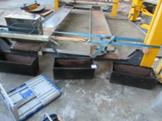 3 cast iron planters