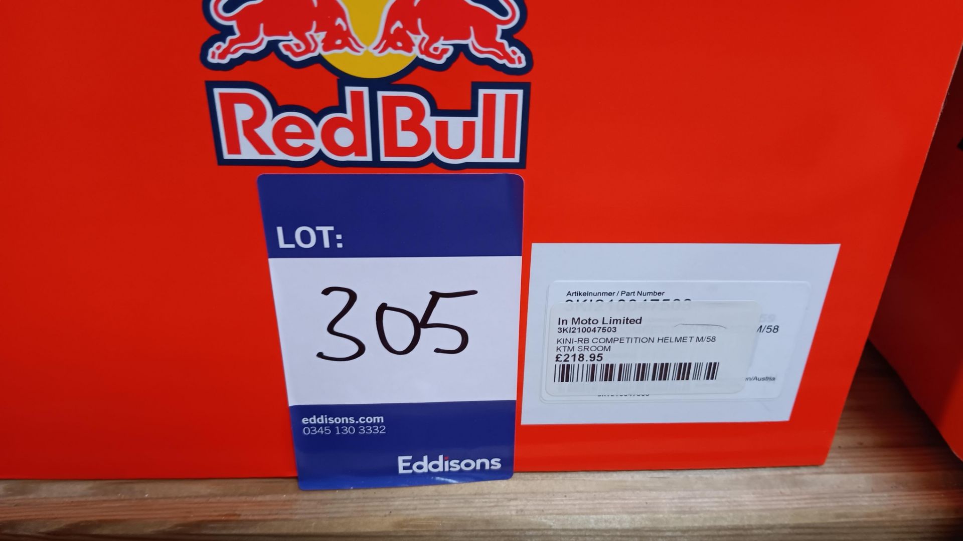 Red Bull Rrp Red Bull Kini-RB competition helmet M/58 rrp. £218 (Viewing strongly ...
