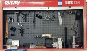 Ducati USAG654 Wall Mount Workshop Cabinet and Contents of Special Tooling