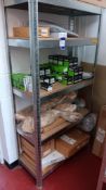 Assortment of Kawasaki parts/accessories to shelving bay (Viewing strongly recommended)