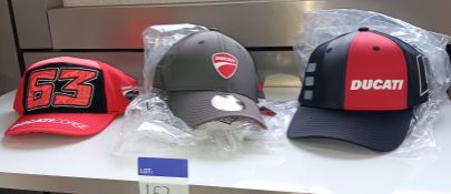 11x Various Ducati Baseball Caps