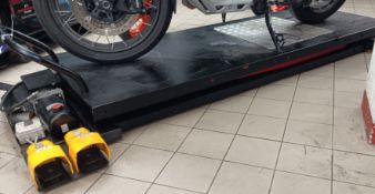 Unbadged Hydraulic Motorcycle Workshop Lift