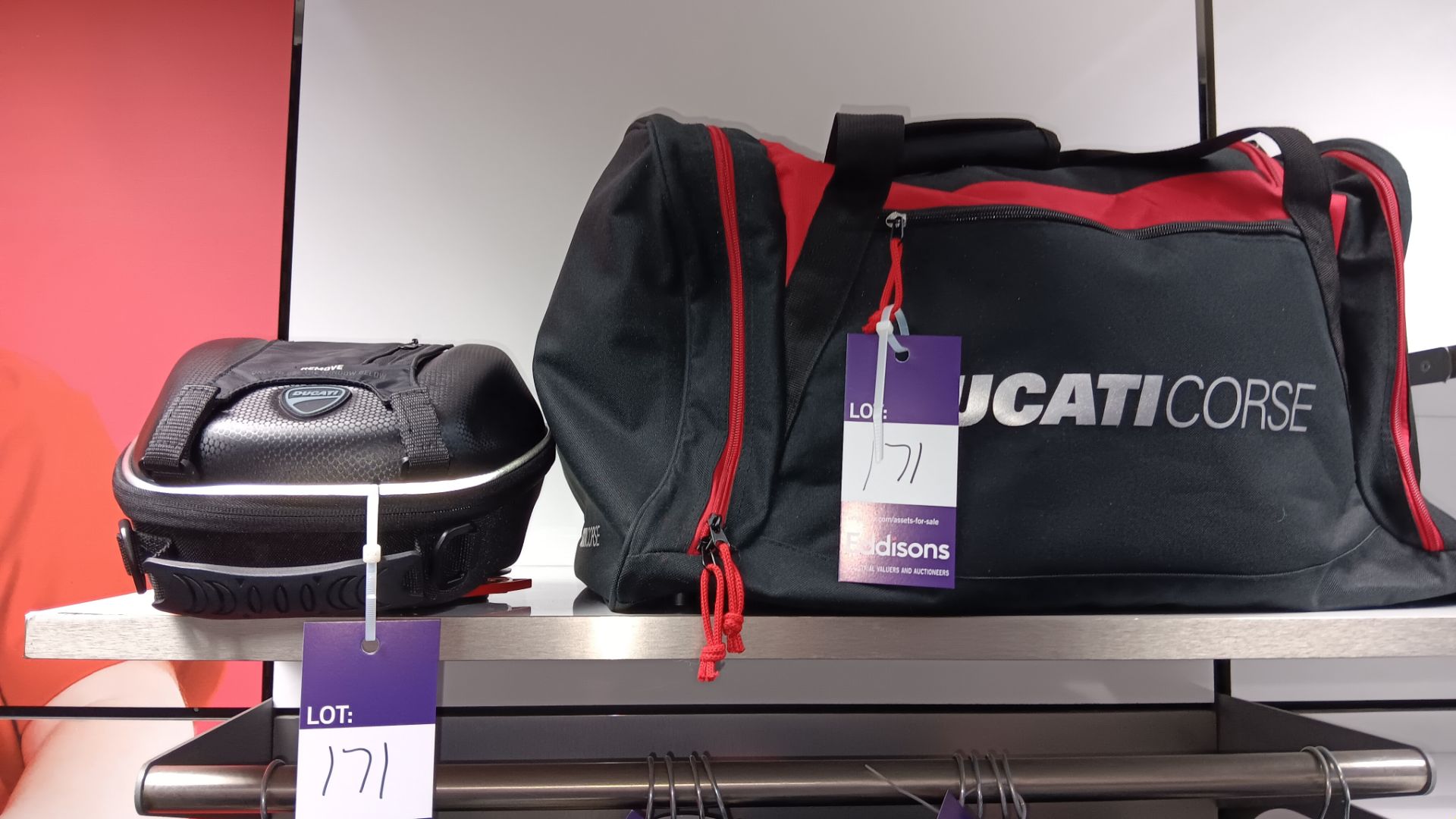 Ducati Corsa Holdall and Ducati Tank Bag
