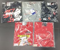 5x Ducati T-Shirts Various Sizes