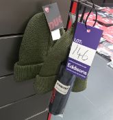 2x Green Ducati Beanie and Ducati Umbrella