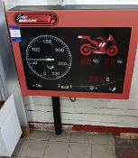 Motorcycle MOT System Comprising: John Bean Flooring Set Rolling Road Brake Tester, Head Lamp