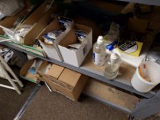 Contents of 4 bays of racking (front facing half only) to include brass, copper and plastic