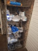 Basket and contents to include pan connectors, WC connectors, extensions etc.