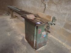 Multico A/3 table saw with roller feed table max blade dia: 300mm