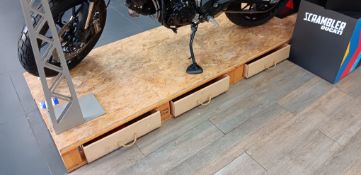 Ducati Scrambler Display Stand, 2x Point of Sale Display Pedestals, Ducati Smart Jacket Display