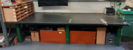 Slate bed packing bench 10' x 4'