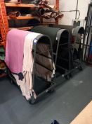 3 x Mobile storage horses