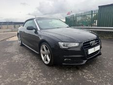 (ON SALE) AUDI A5 CONVERTIBLE 2.0 TFSI 211 S-LINE MODEL (13 REG) * SAT NAV * 19" ALLOY WHEELS !!!