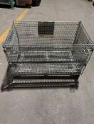 (4) stackable steel shelves, 22'' x 19''x 16'' (Without contents)