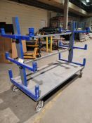 CANTILEVER 2000 lbs 73'' long, cart 8'' wheels LIKE NEW