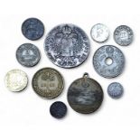Numismatics - an Austrian Empire 833 silver 1 Thaler, 1780, 28g; Edward VII 5 Cents, Canada, 1907;