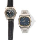 TISSOT, TWO GENTLEMAN’S WRISTWATCHES, comprising a Seastar quartz wristwatch, the tonneau-shaped