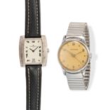 A GROUP OF TWO GENTLEMAN'S WRISTWATCHES, comprising a vintage stainless steel Longines manual wind