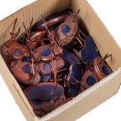 A LARGE GROUP OF WOODEN STANDS