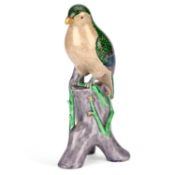 A CHINESE PORCELAIN MODEL OF A BIRD