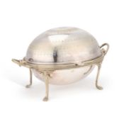 A VICTORIAN SILVER-PLATED BREAKFAST WARMING DISH