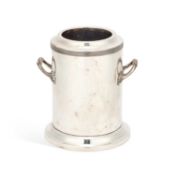 A SILVER-PLATED SYPHON STAND CIRCA 1900