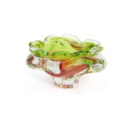 A CZECH ART GLASS BOWL