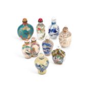 A COLLECTION OF EIGHT CHINESE SNUFF BOTTLES