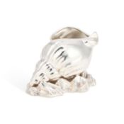 A VICTORIAN SILVER-PLATED SPOON WARMER