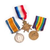 A FIRST WORLD WAR MEDAL TRIO