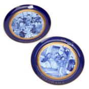 A PAIR OF JAPANESE PORCELAIN CHARGERS