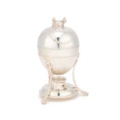 A LATE VICTORIAN SILVER-PLATED EGG CODDLER