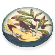 A MOORCROFT POTTERY PLATE