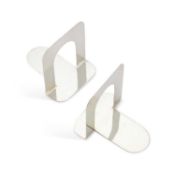 TIFFANY & CO, A PAIR OF AMERICAN STERLING SILVER BOOKENDS