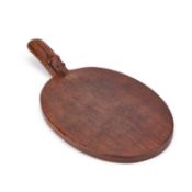 ROBERT THOMPSON OF KILBURN A VINTAGE MOUSEMAN OAK CHEESEBOARD