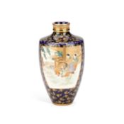 A JAPANESE SATSUMA VASE PROBABLY BY KINKOZAN, MEIJI PERIOD (1868-1912)