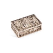 A MID-19TH CENTURY CHINESE SILVER SNUFF BOX