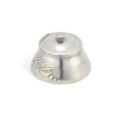 ARCHIBALD KNOX (1864-1933) FOR LIBERTY & CO A TUDRIC PEWTER INKWELL