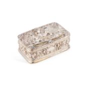 A FINE INDIAN COLONIAL SILVER TABLE BOX