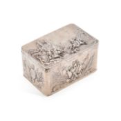 A GERMAN SILVER TABLE BOX