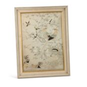 A FINE JAPANESE SILK NEEDLEWORK PICTURE